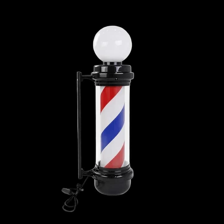 BARBER POLE 65cm BLACK