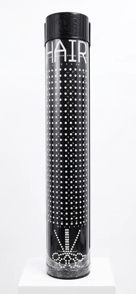 BARBER POLE 90cm BLACK
