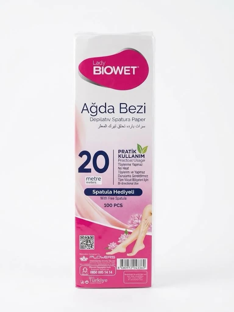 BIOWET PAPIER DEPILATOIRE 100 PCS