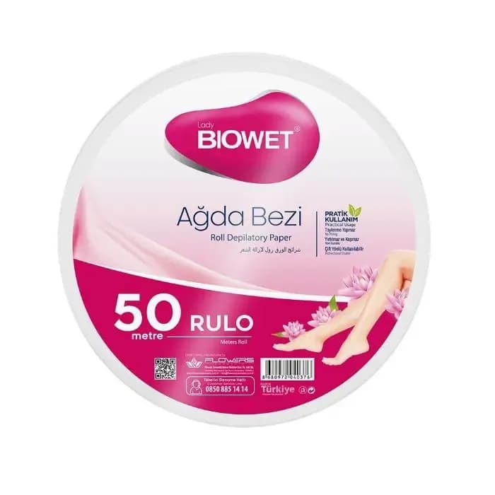 BIOWET ROULEAUX PAPIER DÉPILATOIRE 50M