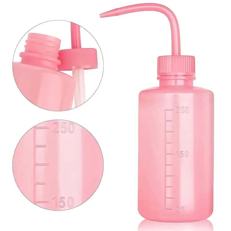BOUTEIL EN PLASTIQUE DE LAVAGE DE CIL PINK