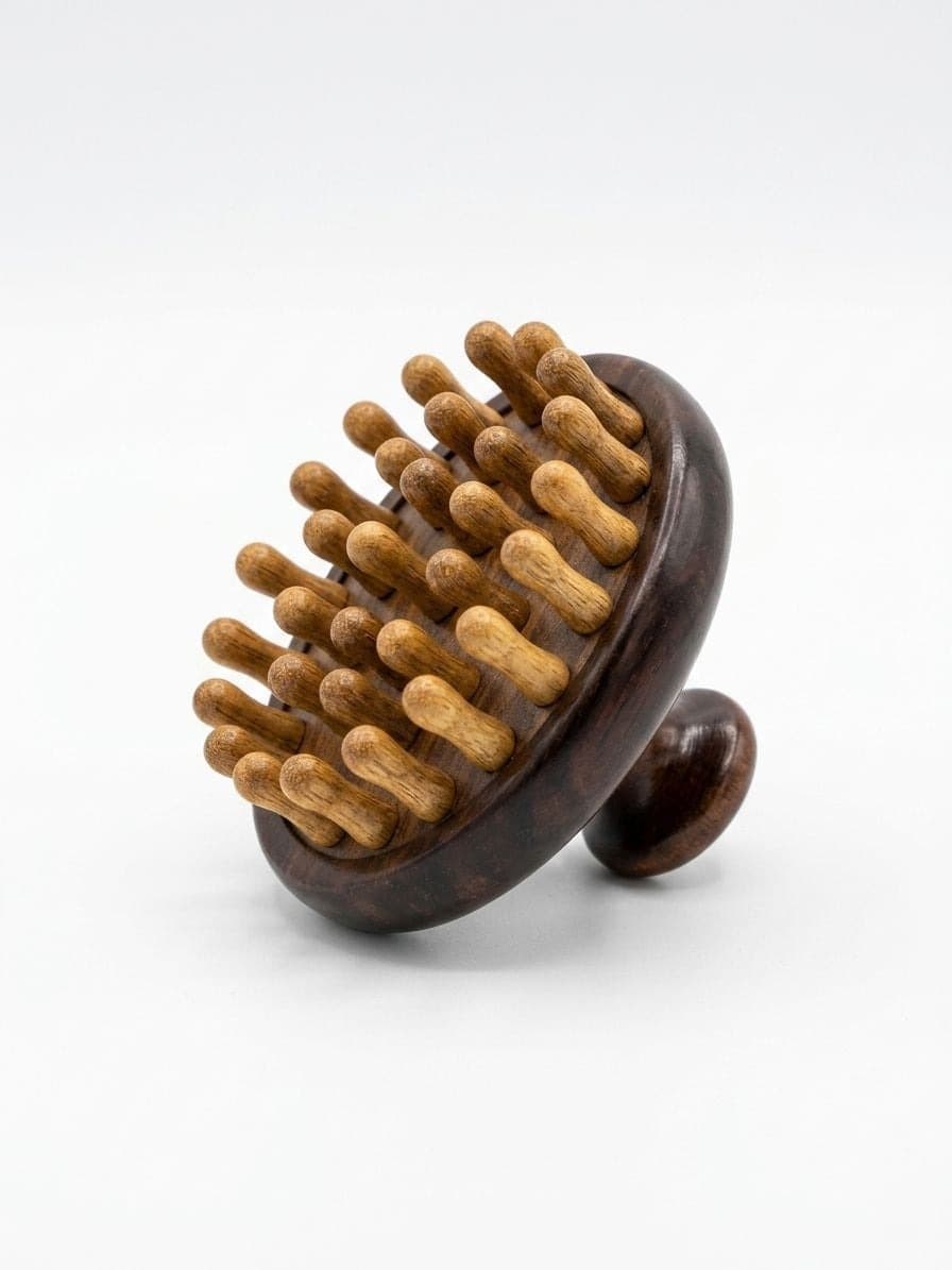 BROSSE MADEROTHERAPIE EN BOIS NATUREL