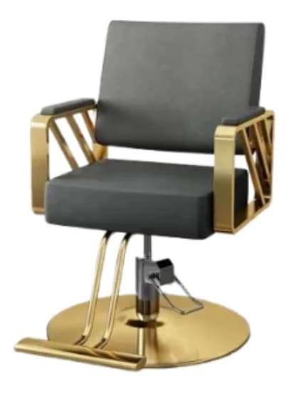 CHAISE DE COIFFURE DORE