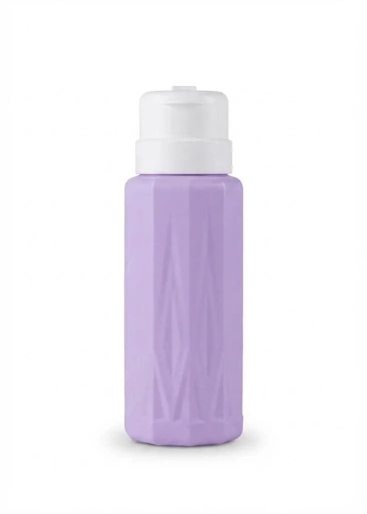 FLACON VIDE ACETONE COULEUR AVEC POMPE