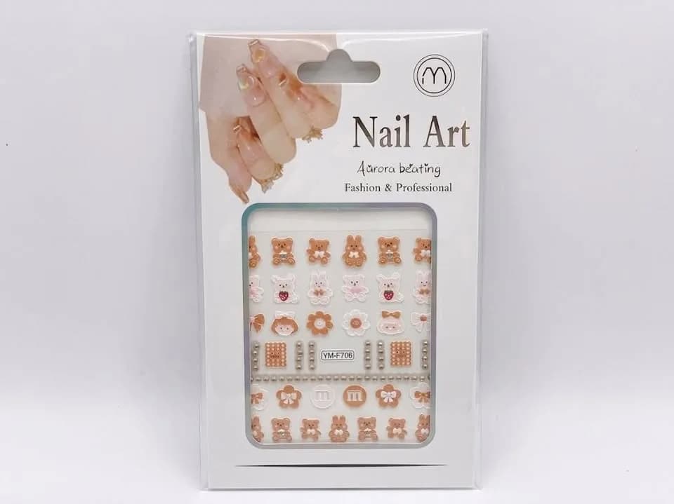 NAIL ART STICKER 3D 2