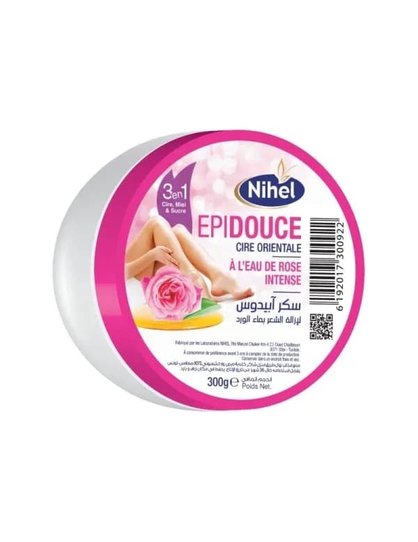 NIHEL EPIDOUCE A L'EAU DE ROSE 300GR