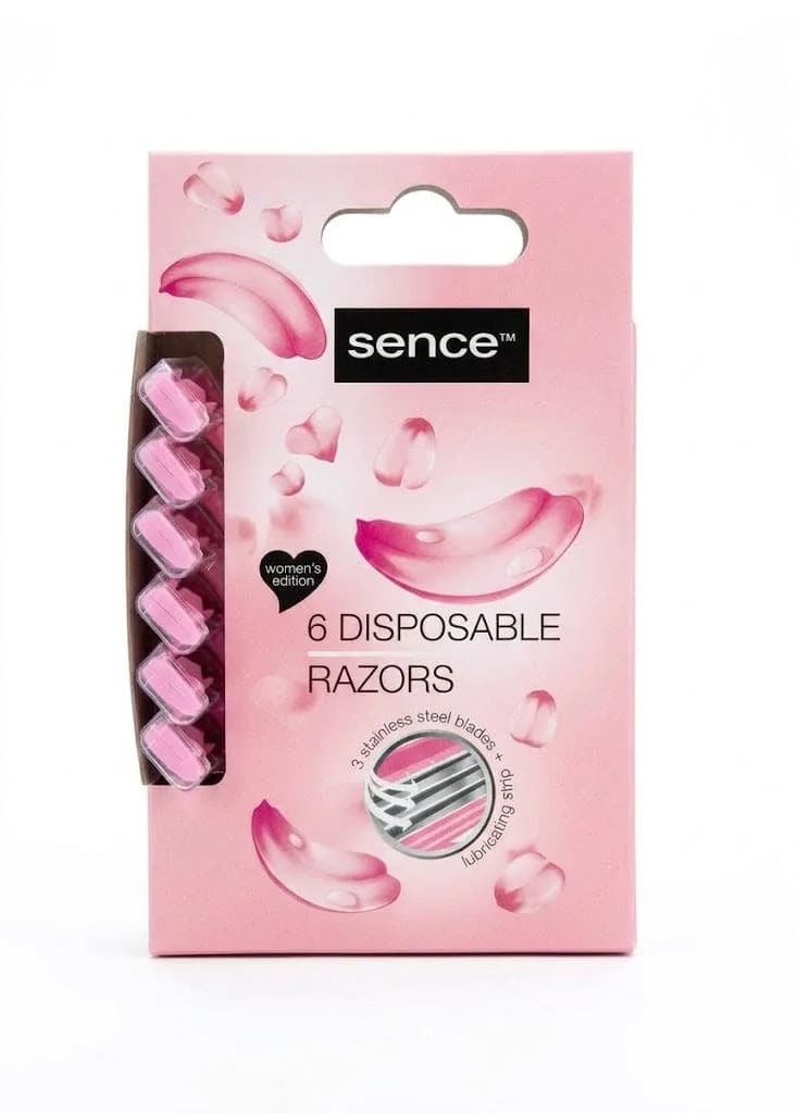 SENCE RASOR FEMME TRILAMES 6 PCS