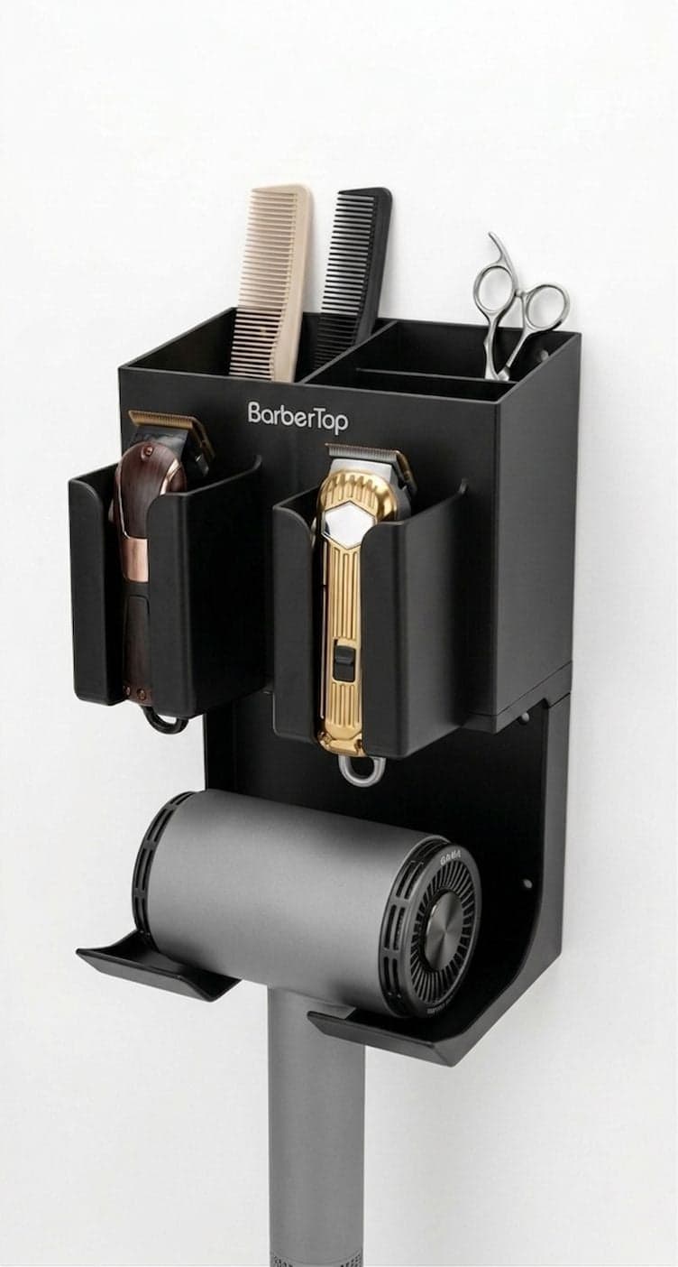SUPPORT DE RANGEMENT MURAL BARBER TOP