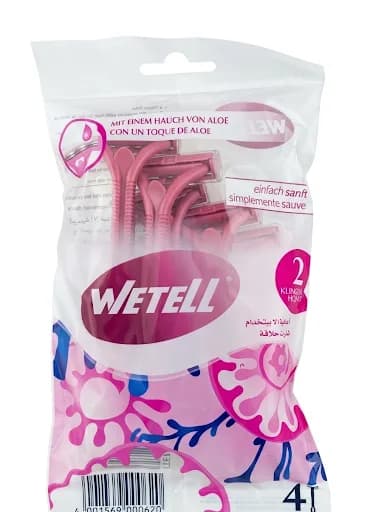WETELL LADY RASOR 2 BLADES 4PCS