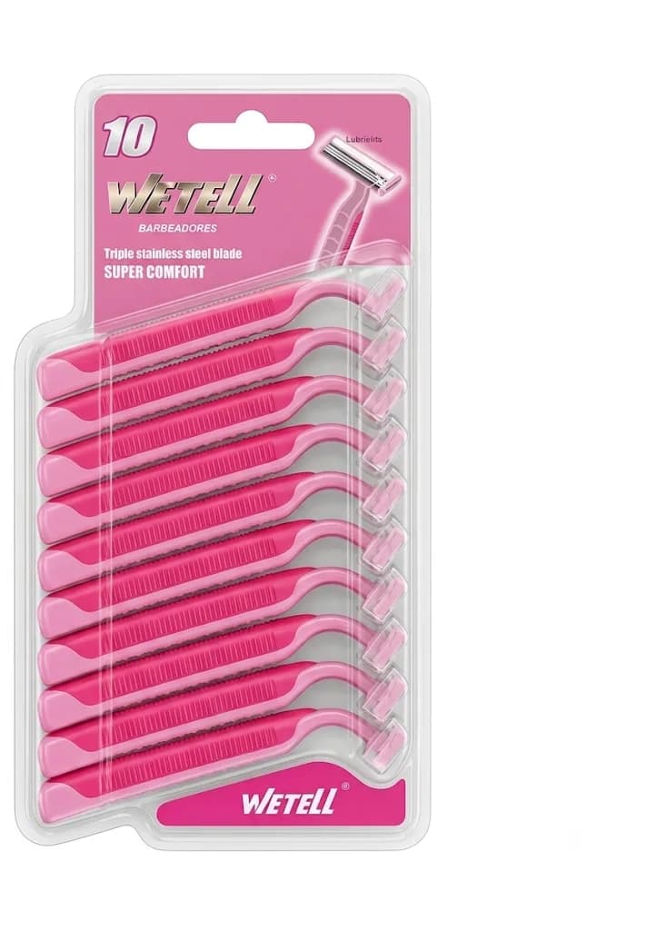 WETELL LADY RASOR 3 BLADE SUPER CONFORT 10PCS