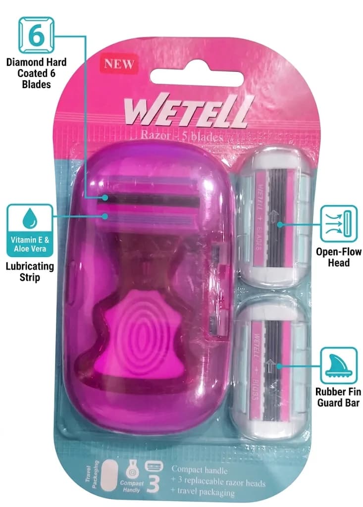 WETELL LADY RASOR 3 BLADES SOFT 1PCS
