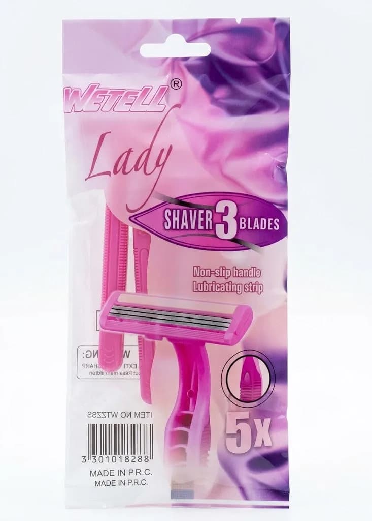 WETELL LADY RASOR 3 BLADES 4PCS+1PCS GRATUIT