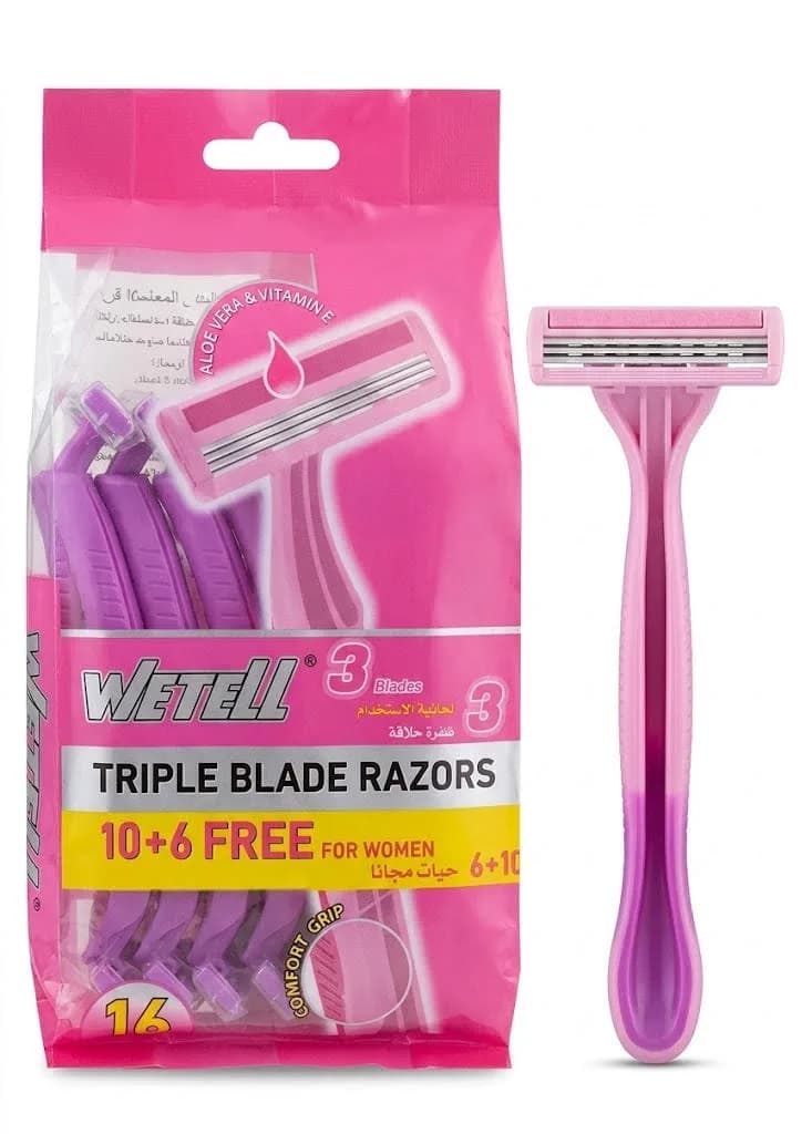 WETELL RAZOR 3 BLADE 10PCS+6 PCS GRATUIT