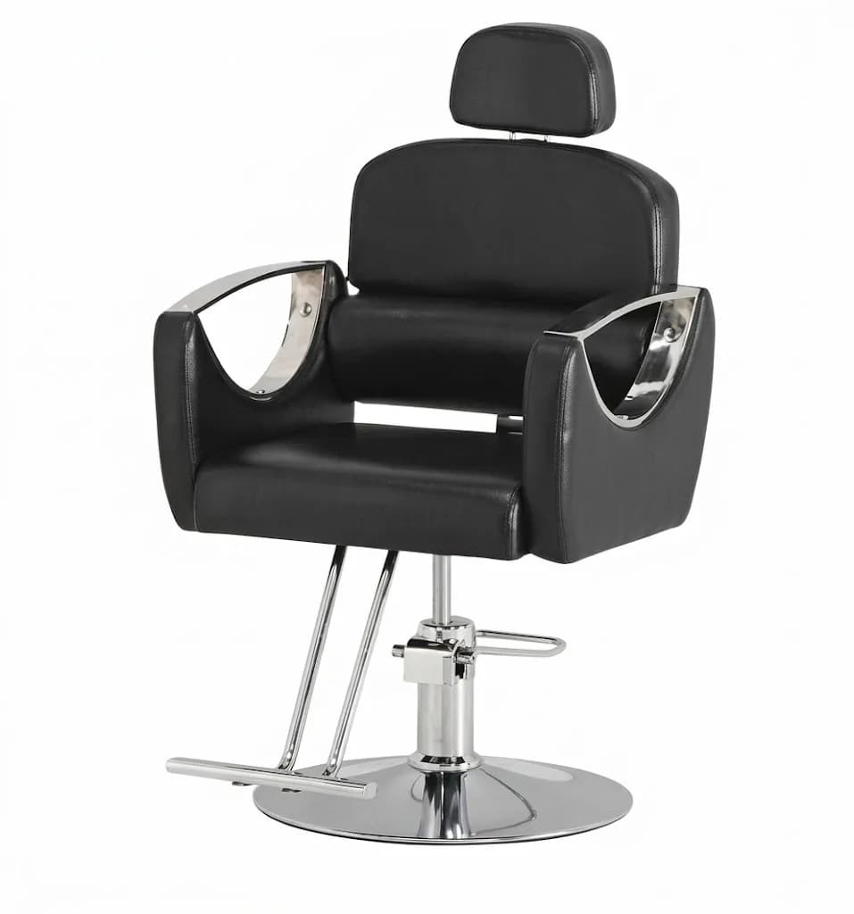 CHAISE DE COIFFURE ARGENT